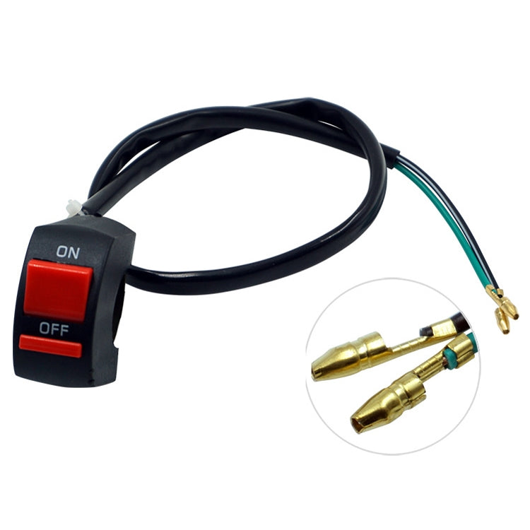 Double flash LED headlight controller switch with ON/OFF rocker and wiring harness
