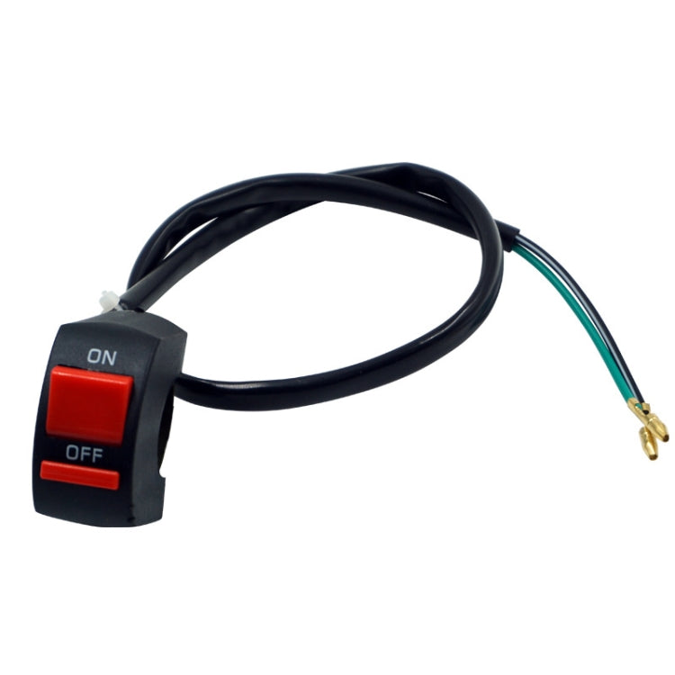 Double flash LED headlight controller switch with ON/OFF rocker and cable harness