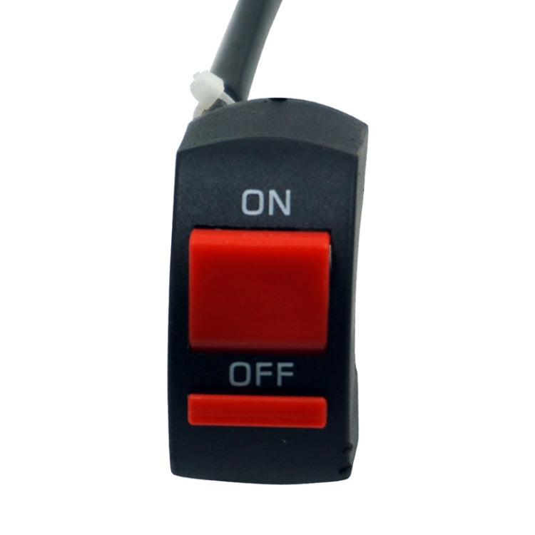 Double flash LED headlight controller switch with red ON and OFF buttons
