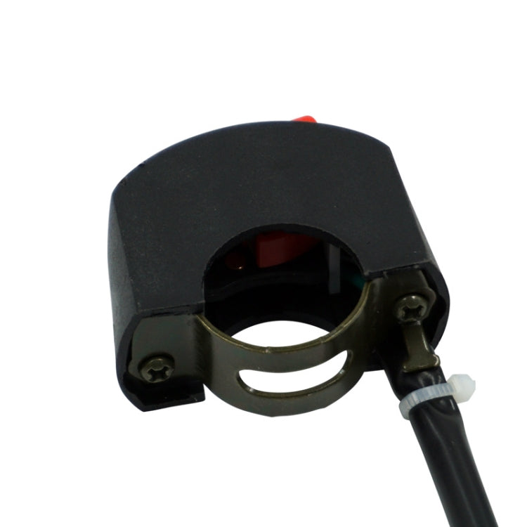 Double flash switch mounting bracket with wiring harness and terminal connection