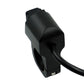 Black headlight switch housing with cable exiting from the side