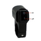 Black motorcycle headlight switch with on/off markings on the rocker