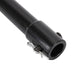 Close-up of black extension rod end with retaining clip and open socket