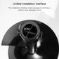 Black extension rod coupler with unified installation interface and 2cm inner hole