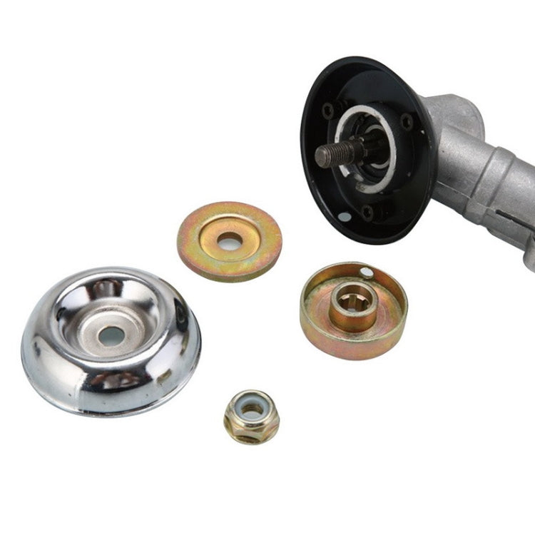 Brush cutter working head accessories with chrome cover plate, washers and nut