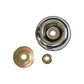 Brush cutter working head accessory set with chrome cover plate and washers