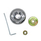 Brush cutter working head parts set with chrome cover, washers, nut and hex key