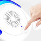 Ultrasonic mosquito repellent device with finger pressing the power button