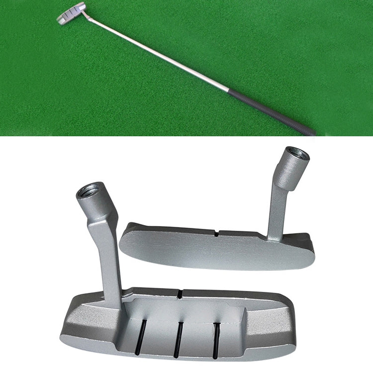 Children's golf putter head, zinc alloy practice style with two short alignment fins