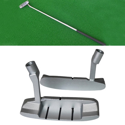 Children's golf putter head, zinc alloy practice style with two short alignment fins