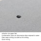 Gray reusable water writing board sheet with blank surface