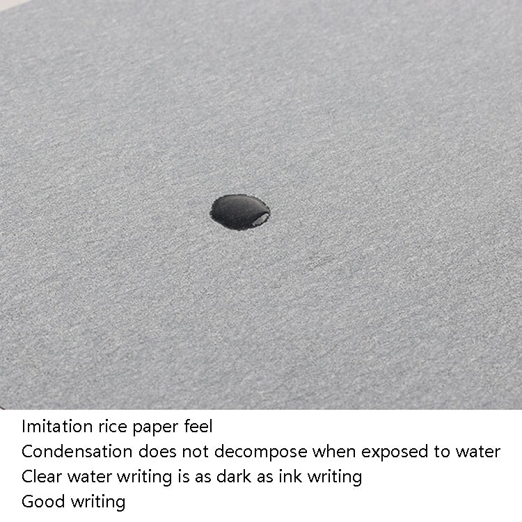 Gray reusable water writing board sheet with blank surface