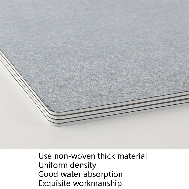 Stacked gray water writing boards with rounded corners