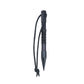 Black marlin spike rope needle bracelet weaving tool with lanyard and metal tip