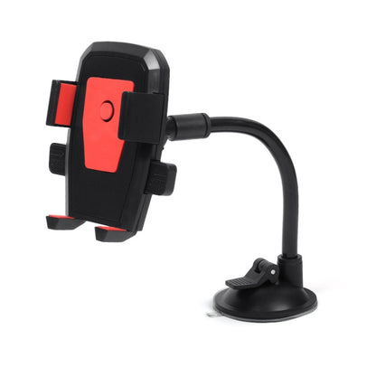 Car windshield automatic lock phone holder, red phone clamp with suction base