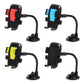 Car windshield automatic lock phone holder set with red, blue, yellow, and black clamps