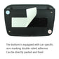 Car digital clock bottom view with non-marking double-sided adhesive