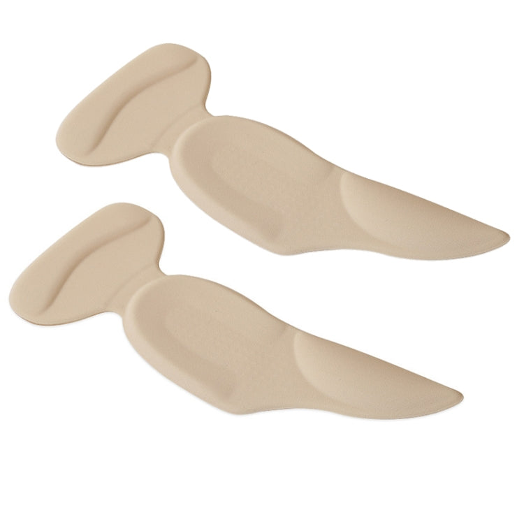 Apricot/beige stick-on heel and arch pads, set of two, half-size cushioning for high heels