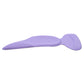 Lavender stick-on heel and arch pad with curved arch support for high heels