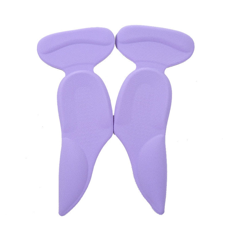 Lavender stick-on heel and arch pads, two-piece set with cushioned arch support