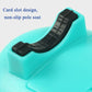 Turquoise bite alarm with non-slip pole seat and black rubber strap loop