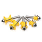 5-piece semicircular router cutter set, yellow heads with silver shanks