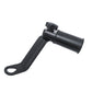 Motorcycle rearview mirror mounting bracket, black metal fixed frame with loop hole