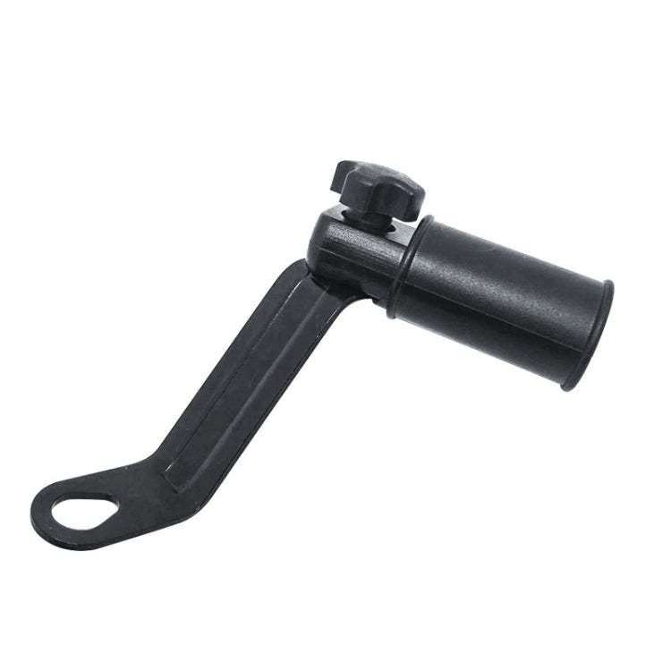 Motorcycle rearview mirror mounting bracket, black metal fixed frame with loop hole