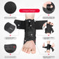 Black ankle brace shown with mesh fabric and lace-up fastening straps