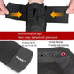 Black ankle brace with adjustable horizontal straps and front buckle lacing area