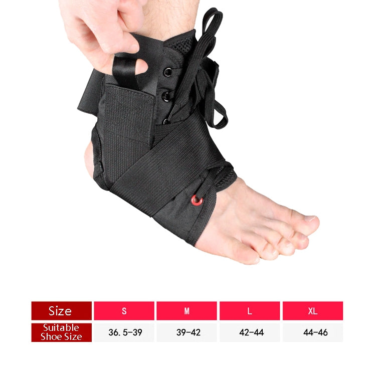 Black ankle brace with lace-up closure and pull-on loop strap