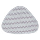 Steam mop replacement cloth pad, gray chevron pattern backing