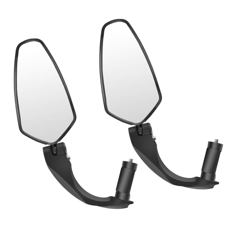 WEST BIKING adjustable bicycle rearview mirror pair with curved arms and oval reflective lenses