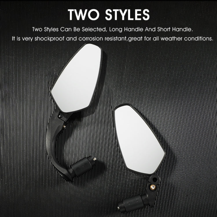 WEST BIKING two-style rearview mirror set, oval lenses with hinge mounts