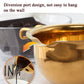 Gold stainless steel melting bowl with pouring lip and side loop handle grips