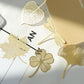 Metal hollow bookmarks set with gold leaf and flower designs