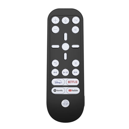 Black silicone remote protective cover with button cutouts and speaker openings