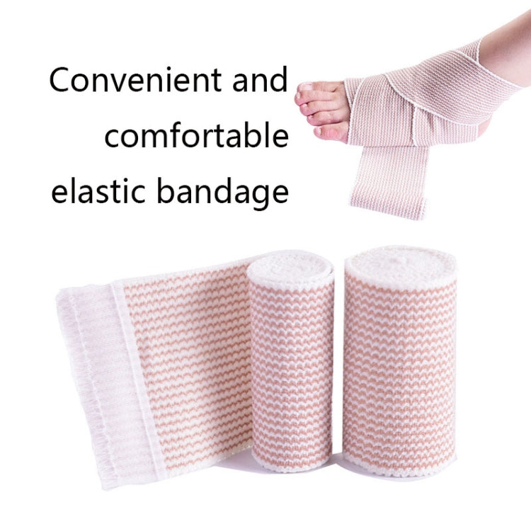 Self-adhesive elastic compression bandage rolls, pink woven wrap