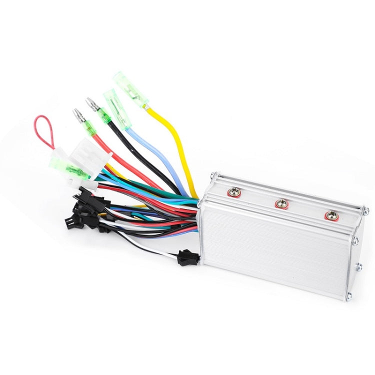 Electric bicycle controller with aluminum box and bundled multicolor wiring