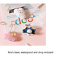 Set of resin photo clips with metal star pins, including cloud and character designs