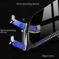 Car phone bracket with shock-absorbing silicone pads and metal frame supports