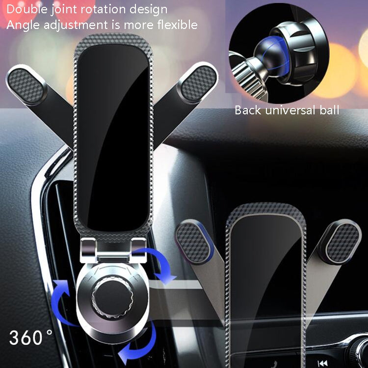 Universal car phone bracket with double-joint rotation design and 360° swivel base
