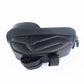Bicycle handlebar phone bag, black hard-shell case with mounting strap and zipper