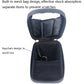 Bicycle handlebar phone bag with open lid, mesh pocket, and keychain loop inside