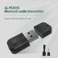 Bluetooth audio transmitter USB adapter kit with two small audio cables and connector