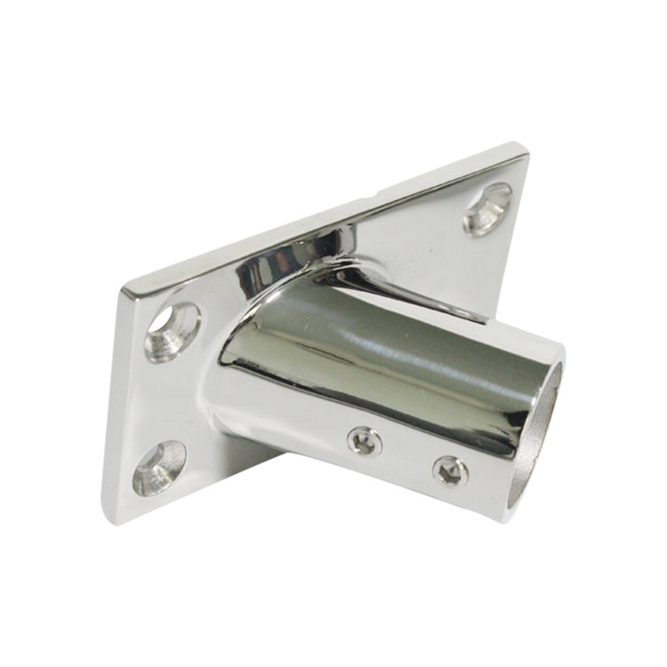 316 stainless steel 60-degree square tube base mount, polished faceplate with screws