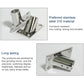316 stainless steel 60-degree square tube base mount, polished, corrosion-resistant design