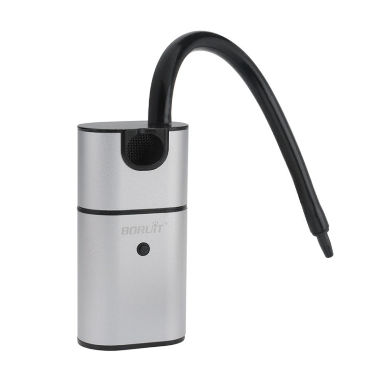 Handheld smoking tool, silver with black hose and top air outlet