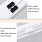 Cling film cutter with suction cups and sliding bi-directional cutting head