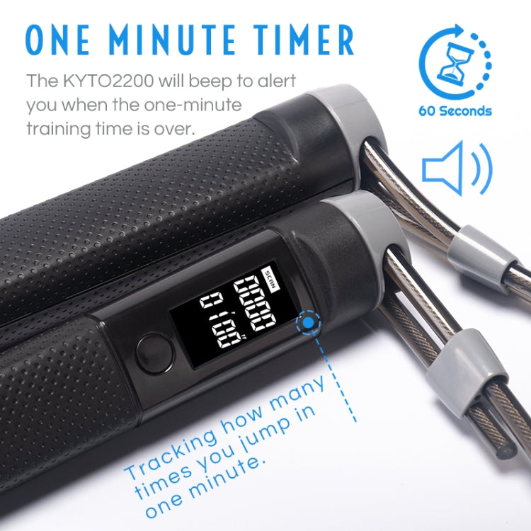 Digital display electronic skipping rope handles with silver metal end caps